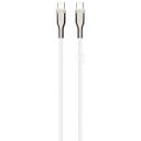 Fixed Kootud kaabel FIXDB-CC12-WH, 1.2m, 100W, USB-C, 480 Mbps, metall&uuml;hendused