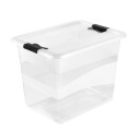 Box with lid crystalbox Cornelia 39x,5x29,5x30cm 24L transparent 0610945001 Keeeper