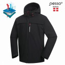 Softshell jacket Atlanta, M, PESSO, 5000g/m&sup2; 24h, 8000 mm, black, with hood