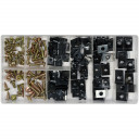 Набор саморезов и металических клипс для кузовных работ, 170 пр YT-06780 YATO