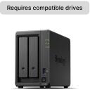 Synology NAS хранилище DS725+, 2 отсека, 4 ГБ DDR4 памяти, AMD Ryzen R1600, 2.5GbE порт