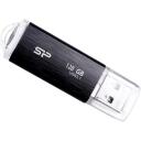 Silicon Power Blaze B02 Pendrive, SP128GBUF3B02V1K, 128 GB, USB Type-A, 3.2 Gen 1, must, v&otilde;tmehoidja, plastmass