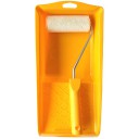 Krāso&scaron;anas komplekts, rullis ar rokturi 10cm, 4mm, bē&scaron;s