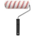 Rullis ar rokturi 25cm &Oslash;44mm, 18mm, sarkanpelēkas svītras