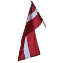Государственный флаг с траурной лентой LR 70х140см