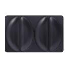Tefal Empanada taldrikute komplekt XA800812, 1 komplekt, must, 2 taldrikut, retseptiraamat