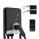 EV Charge CUBE-EU03 sieninis įkroviklis 22 kW, Type 2, 3 fazės, 32 A, 6 m kabelis, su programėle, juodas