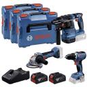 Bosch Professional Įrankių rinkinys 0615A5009G, 2x5,0Ah, 3 įrankiai, 1 akumuliatorius, 1 įkroviklis