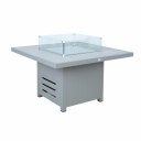 Dārza galds - gāzes kamīns RIO, pelēcīgi bēšs 13686