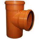 Instalplast PVC ārdarbu kanalizācijas trejgabals 7700732, 160x160mm, 90mm, pH 2-12, līdz +40&deg;C, oranži brūna, ciets PVC-U