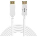 Sandberg DisplayPort kaabel 509-15, 2m, 1.4, 7680 x 4320, 120Hz, Mees, Mees, valge v&auml;rv