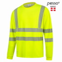 Hi-vis krekls Hvm, 3XL, PESSO, dzeltens, ar garām piedurknēm, CL2