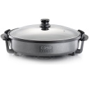 Elektrinė party keptuvė 1500 W viena programa pilka Professional Party Pan 01491 Caso