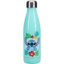 Paladone Ūdens Pudeli PP10960LS, 460ml, nerūsējo&scaron;ais tērauds, zils/tropisks Stitch dizains, oficiāli licencēts Disney produkts