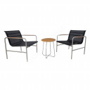 Balkono komplektas TELA stalas ir 2 kėdės