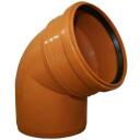 Instalplast Līkums PVC 160x67 8029207, 160mm, 67&deg;, oranži brūna, PVC-U, pH 2&ndash;12, līdz +40&deg;C, īslaicīgi līdz +60&deg;C