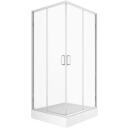 Showerstyle Душевая кабина PRIVIA 7264075, 90 см x 90 см x 201 см, белый цвет, хромированный цвет, закаленное стекло, 5 мм