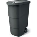 Prosperplast Atliekų konteineris 7463308, 90 l, 583 mm, 394 mm, 783 mm, juodas, plastikas, su dangčiu