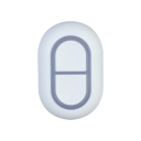 Dahua ARD822-W2-868 wireless panic button dual-button 868 MHz two-way RF communication IP54 LED status indicators accidental press prevention battery level display white