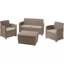 Garden furniture set Mia Set with cushion box beige KETER 29198017587 122x80x57cm 37.80kg