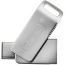 Intenso USB atmintinė 3536480 32 GB, USB 3.2 Gen 1, skaitymo greitis 70 MB/s, metalinis korpusas, sidabrinė spalva