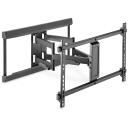 Digitus sienas stiprinājums DA-90454, 37-80", 60 kg, matēts melns, VESA 200x100-600x400, pilna kustība, regulējams