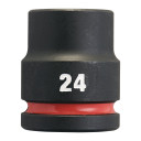 SHOCKWAVE&trade; IMPACT DUTY TRIECIENIZTURĪGAS UZGRIEŽŅU MUCIŅAS, 24 MM 3/4" IMPACT SOCKET STD - 1PC, 4932480366 MILWAUKEE