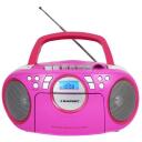 Blaupunkt BB16PK CD/MP3 atskaņotājs BB16PK, 3.4W, 1xUSB, 1xAUX, 1xFM, 1xCD, 2 skaļruņi, rozā
