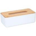Alpina Держатель для салфеток 2182629, крышка из бамбука, 26 x 13 x 8.5 см, подходит для стола, ванной