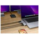 Hyper dokstacija DUO PRO 7-in-2 USB-C, HD575-GRY-GL, 1xEthernet, 1xHDMI