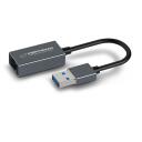 Esperanza ETHERNET adapteris ENA101, 0.18m, RJ-45, pelēks, IPv4/IPv6, IEEE 802.3, 1xRJ-45 ports