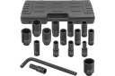 Dziļo trieciena galvu komplekts, Forsage, F-4166A-5MPB, 1/2'', 16 gab., G-veida rokturis