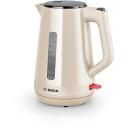 Bosch Kettle TWK1M127, 2400 W, 1.7 L, Plastikas, Kreminis, Automatinis i&scaron;jungimas, Vandens lygio indikatorius