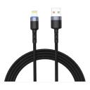 Tellur Datu kabelis USB uz Lightning LED TLL155373, 1.2m, 5V/3A, 480Mbps, neilona apvalks
