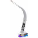 Hawk Galda lampa HW-LAMP05, 5W, 3 krāsu temperatūras, RGB, 2 LED spuldzes, modinātājpulkstenis