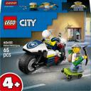 Lego Konstruktors 60455, 65 gab., policijas motocikls, skrituļdēlis, bankomāts, minifigūras