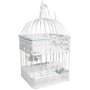 Besk Dekoratiivne Lindude Pesak 9125335, 18x18x31cm, valge, metall