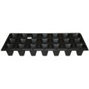 Besk Seemneplaat 9059241, 60mm, 60mm, 65mm, 21, plastmass, ristk&uuml;lik, must
