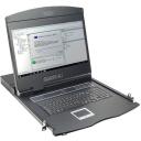 Digitus LCD konsool 19 tolline KVM DS-72211-2US, 1366x768, 8x DSUB 15pin, 1U, must klaviatuur, puuteplaat