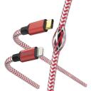 Hama USB Type-C kaabel 00183310, 1.5m, 3A, 480Mbit/s, Lightning ja USB-C pistikud, vastupidav, peegeldav