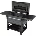 Dārza bārs uz riteņeim ar dzsētāju Patio Cooler&Beverage pelēks 29210407 KETER