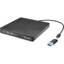 Sandberg USB-C/A DVD привод 136-62, 30см, черный, лоток, DVD Super Multi DL, USB Type-C