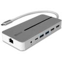 Lindy dokas stotis 43360, 2 HDMI, 1 RJ45, 1 USB-C, 2 USB 3.2, 1 garsojimo lizdas, 100W įkrovimas