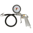 Pūtimo pistoletas su manometru; 10501 SIDABARAS