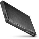 Axagon HDD korpus EE25-XA6 USB 3.2 Gen 1, 2.5", must, 0.64 m kaabel, 0.075 kg
