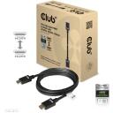Club3D HDMI kaabel CAC-1373 3m, 48Gbit/s, 2.1, 10K@120Hz, eARC, kuldkontaktid, must