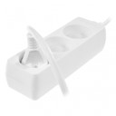 Mājsaimniecības pagarinātājs ar 3 kontaktligzdām, 3.0m, bez zemējuma, AW24601, AWTOOLS