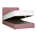 Kontinentālā gulta LEVI 120x200cm, ar matraci, rozā 77723 Allit