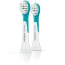 Philips Насадки для зубных щеток HX6032/33, 2 шт., Черный/Белый, Средняя жесткость щетины, Резиновый материал