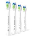 Philips Asendusharjade pead HX6064/87, 4 tk, valged, keskmise pehmusega harjased, BrushSync funktsioon, sinised indikaatorharjased